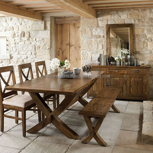 Mesa de comedor al aire libre de madera de mango sólido duradero tamaño personalizado Marwar Exports - Product Image 3