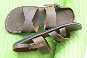 Chanclas casuales planas de cuero puro para hombre - Product Image 2