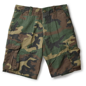 Pantalones cortos Cargo de cintura media de algodón 100% para hombre, pantalones cortos transpirables de secado rápido con cremallera y bolsillo impreso Digital, decoración sólida ecológica - Product Image 2