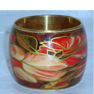 Bracelet manchette peint en laiton fantaisie nouveau design - Product Image 1