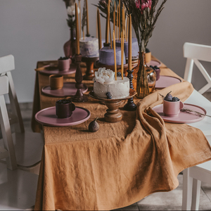 Nappe en lin naturel lavé à la pierre de haute qualité Linge de lin de haute qualité pour les restaurants - Product Image 2