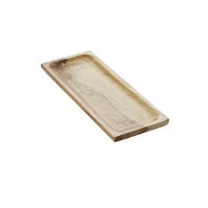 Bandeja Rectangular de Madera para Servir, Diseño Minimalista Hecho a Mano, Plato de Madera Sólida - Product Image 1
