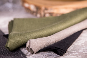 ผ้าเช็ดปากผ้าลินินแท้ 100% ขายส่ง ผ้าเช็ดปากคุณภาพพรีเมียมและอุปกรณ์เสริม - Product Image 2