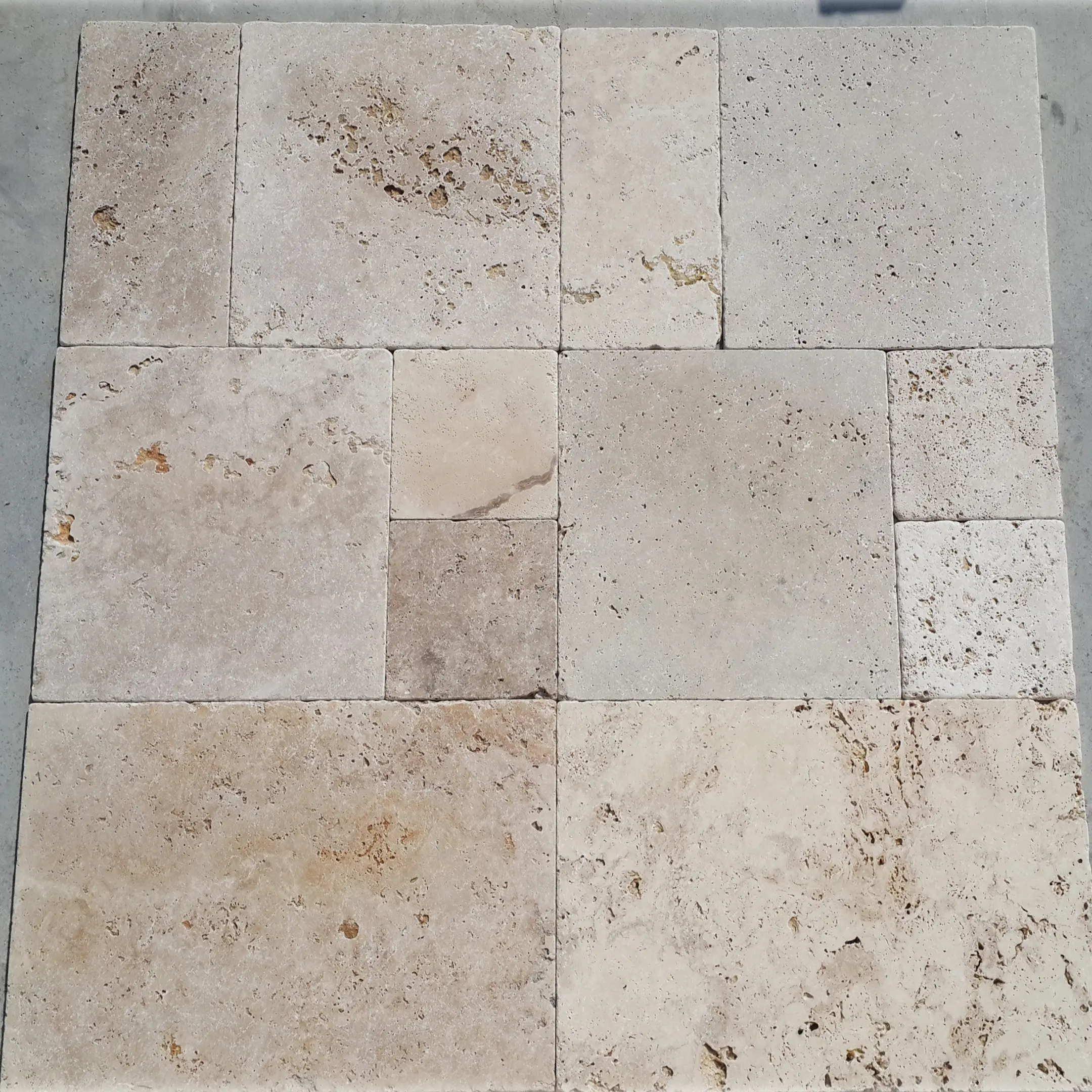 Customizable Cheap very Reasonable Price Classic Commercial Travertine Pattern Set Tiles Made in Turkey Cem-Fpt -02
