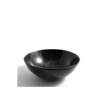Bol de service en corne de buffle et bol en corne de couleur noire naturelle faite à la main pour accessoires de cuisine et vente