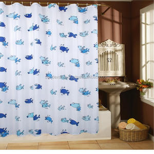 Classic Butterfly Shower <b>Curtain</b> Beautiful Flower Polyester Washable Lightweight Includes <b>Rings</b> for Bathroom Use Made India - Product Image 3