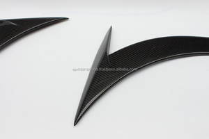 Pour Mercedes Benz CLA Classe W117 14-16 Fender Garniture Évents Brillant En Fiber De Carbone 2 PIÈCES - Product Image 5