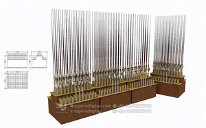 Cửa Hàng Cá Tùy Chỉnh Thiết Kế Cần Câu Hiển Thị Giá Đứng Cần Câu Cá Reel Đứng Hiển Thị - Product Image 4