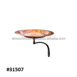 Top Selling Wall Mounted Solid Copper Vintage Bird Bath Large Copper Metal Iron Decorative Bow Customized Size <b>Shape</b> <b>Colour</b> - Product Image 1