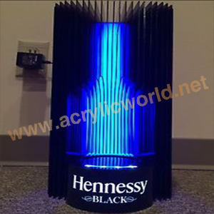 Support de glorificateur de bouteille de vin d'affichage acrylique LED rond et carré d'OEM d'usine - Product Image 6