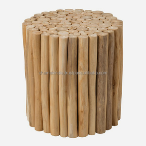 Taburete de madera de nuevo aspecto - Product Image 1