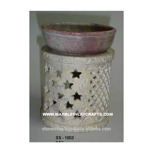Handmade soapstone Aroma <b>Oil</b> <b>Burner</b>/ <b>Fragrance</b> Aroma Diffuser - Product Image 1