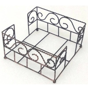 Servilletero de papel de mesa de malla de alambre de latón metálico para uso en restaurante al por mayor, cajas de pañuelos decorativas de nuevo diseño - Product Image 5