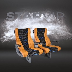 Star Vip Luxury Bus Seat Cuero y Tela con Asa de PVC y Reposabrazos Incluye Cinturón de Seguridad Bus-Accesorios Bus - Product Image 3