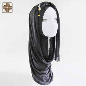 Meilleure vente en gros femmes nouveau Style écharpe en coton respirant Hijab - Product Image 3