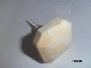 Perilla de incrustación de hueso con acabado antiguo, acabado blanco, Etc. - Product Image 6