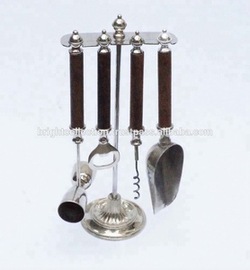 Quantité accessoires de barre de poignée en bois en acier inoxydable occidental ensemble d'outils de barre en acier inoxydable ensemble d'ustensiles de barre en acier inoxydable - Product Image 2