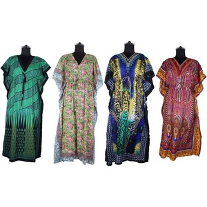 Silk Wholesale Long <b>Kaftan</b> Dress - Product Image 1