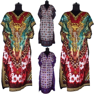 ชุดเดรสยาวแฟชั่นสตรีผ้าคอตตอนขนาดใหญ่พิเศษ - Product Image 1