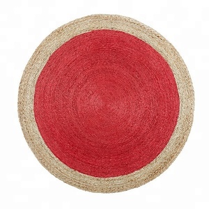 Tappeti rotondi intrecciati in iuta <span class=keywords><strong>tappeto</strong></span> in iuta multicolore <span class=keywords><strong>tappeto</strong></span> personalizzato in iuta di colore per soggiorno indoor outdoor - Product Image 5