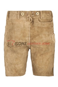 Cuir véritable allemand Bavarois Lederhosen pour hommes Oktoberfest Costume Plus Size Maternité Caractéristiques Brodé Léger - Product Image 2