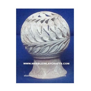 ที่ใส่เทียนทรงกลมทำจากหินธรรมชาติ - Product Image 1