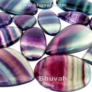 Top vente bonne note brillant A +++ pierre précieuse de qualité cabochon de fluorite naturelle - Product Image 1