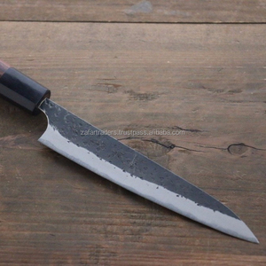 Hecho a mano Kurosaki azul Super cuchillo de Chef japonés mango de madera de acero de alto carbono OEM compatible con cocina Industrial uso ZR cuchillos - Product Image 1