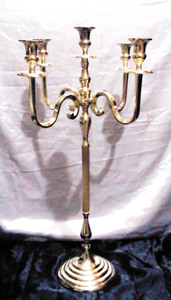 SILVER <b>Candelabra</b> NEW DESIGN for WEDDING TABLE TOP DECORATION Handmade - Product Image 5