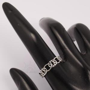 New Fashion Antique 925 Sterling Silver Unisex Ring Rhodium Plated Plain <b>Infinity</b> Celtic Knot No Stone Customizable Size Fine - Product Image 3