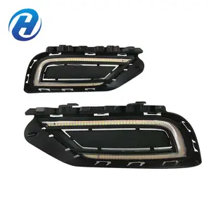 HGD per VW Bora 2015 2016 LED Daytime Running Light giallo indicatore di direzione fendinebbia