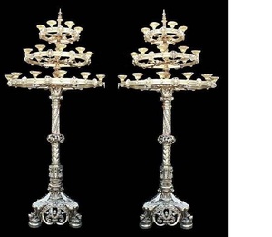 Kingabra-candelabro con luces múltiples para boda/Fiesta, pieza central - Product Image 1