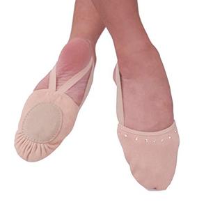 Demi semelle chaussures de danse extensible toile Pirouette chaussures pour Ballet lyrique moderne Jazz danse et contemporain - Product Image 1