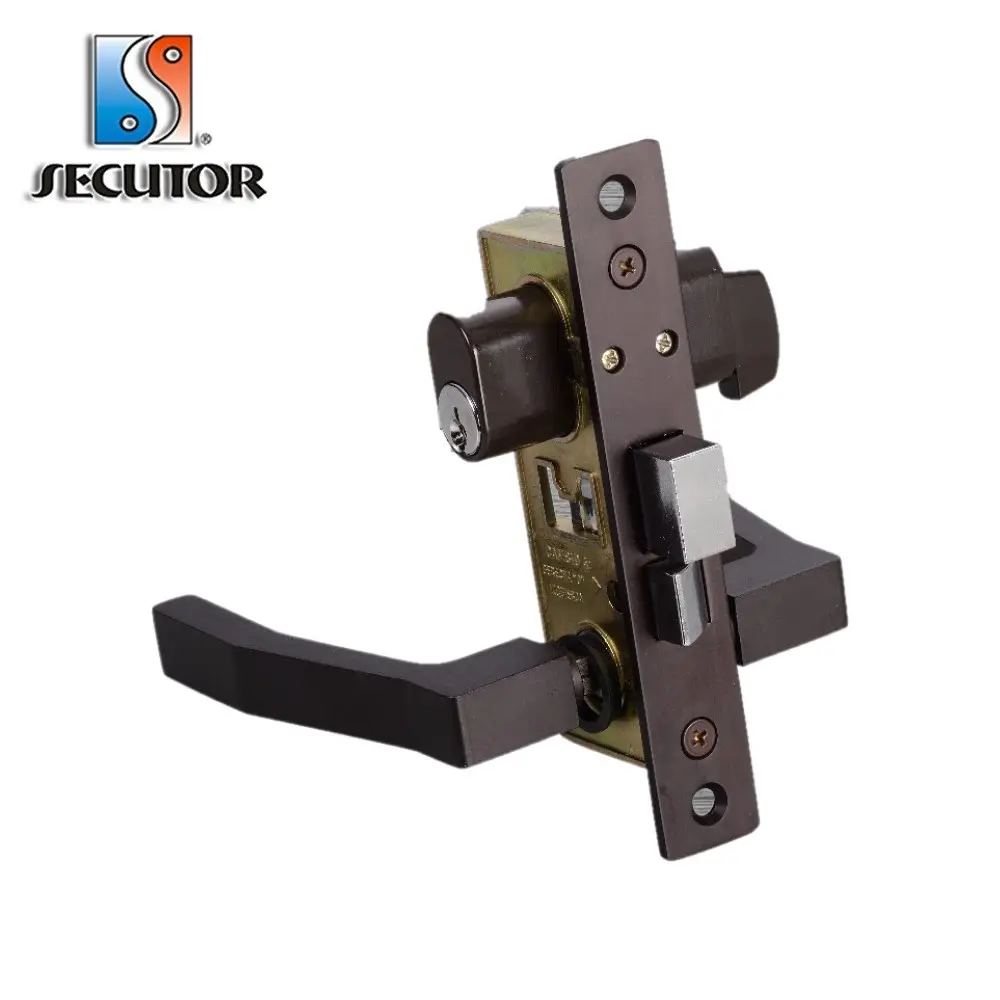 High Security Door Handle Mortise Lockset/door handle lock set