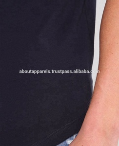 Usine en vrac Vente en gros pas cher Hommes Longline vierge Ourlet incurvé Manches longues T-shirts respirants - Product Image 4