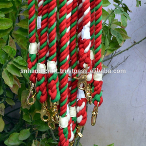 Rope Dog <b>Leash</b> for Christmas New Cotton Rope Braided Dog <b>Leash</b> - Product Image 1