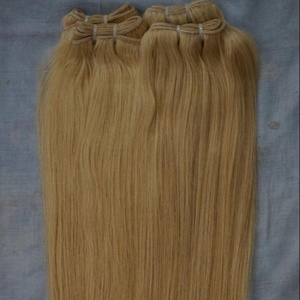 Extensiones de Cabello Humano Virgen Indio Remy de Donante Único, 18 Pulgadas, Calidad Premium, para Tejer con Cinta Adhesiva, Cabello de Templo, Liso Rizado, Hecho a Máquina - Product Image 1