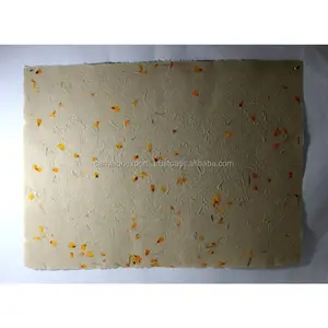 80 GSM Ivory Color Recyclable Handmade Garden Flower Petals Wrapping Paper Roll for Gift Wrapping Parcel Packing Arts & Craft