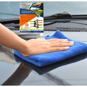 Serviette de nettoyage en microfibre, meilleur exportateur, fournisseur indien, couleur rouge, meilleure serviette pour le nettoyage de la voiture et de l'automobile - Product Image 6