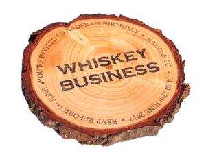 <b>Whiskey</b> Business Coasters <b>Set</b> Rustic Wood Design Unique Gift for <b>Whiskey</b> Lovers Customizable - Product Image 2