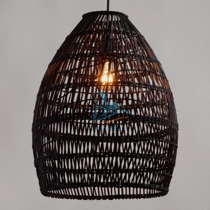 Hecho a mano de bambú ecléctico moderno de lujo europeo minimalista impresionante Natural gran ratán mimbre asiático escandinavo rústico - Product Image 4