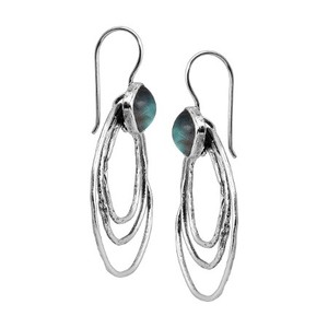 Nouveau design de boucles d'oreilles en plaqué or avec pierres naturelles, ensemble de lunette en forme de coussin, bijoux en Labradorite pour femmes, boucles d'oreilles - Product Image 3
