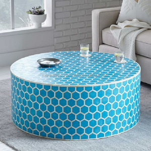 โต๊ะข้างเตียงทำจากไม้แบบย้อนยุคพร้อมฐานโต๊ะกาแฟสำหรับห้องนั่งเล่นและห้องนอน - Product Image 4