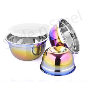 ชุดชามตัดสลัดสแตนเลสแบบใหม่ที่เขย่าทำจากโลหะสำหรับงานปาร์ตี้ที่ไม่เหมือนใคร - Product Image 1