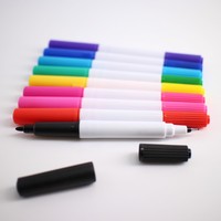 Venta al por mayor uso de oficina borrado en seco doble punta doble cabeza marcador de pizarra con imán 20 colores disponibles