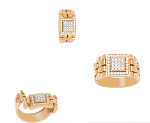 แหวนเพชรสำหรับผู้ชายจัดส่งฟรีเมื่อซื้อสินค้ามากกว่า2000ลูกค้าเพื่อรับภาระการและภาษีนำเข้า - Product Image 1