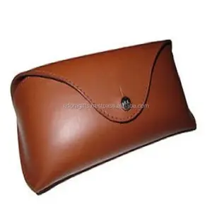 wholesale eyeglass case leather for men/brown sunglass case/ unique best hard spectacle protective case