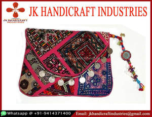 ขายส่งอินเดียแบบดั้งเดิมเหรียญ Banjara คลัทช์กระเป๋า - Product Image 2