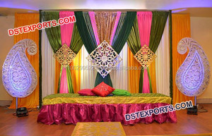 Mehani Sangeet Escenario Decoración Boda Escenario Decoración Mehandi Escenario Decoración EE. UU. - Product Image 3