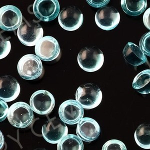 Apatite หินสีฟ้าธรรมชาติ4มม.,ร้านค้าออนไลน์จำหน่ายอัญมณีทรงหลวมทรงกลมเรียบ - Product Image 1